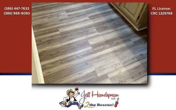 Custom tile floor installation in a Palm Coast bathroom