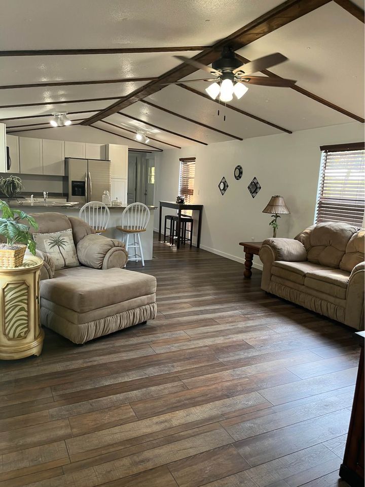 Luxury vinyl plank flooring installation